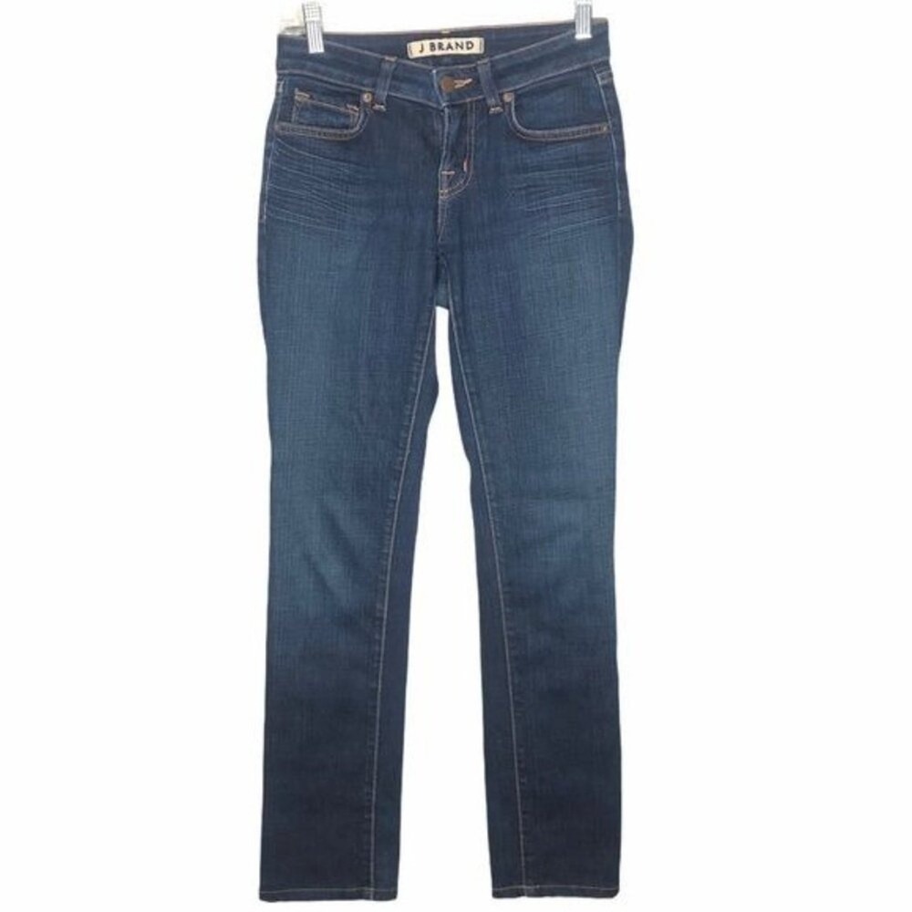 J Brand Scarlett Cigarette Jeans Dark Wash Indigo Slim Straight Size 25 7014 DKV